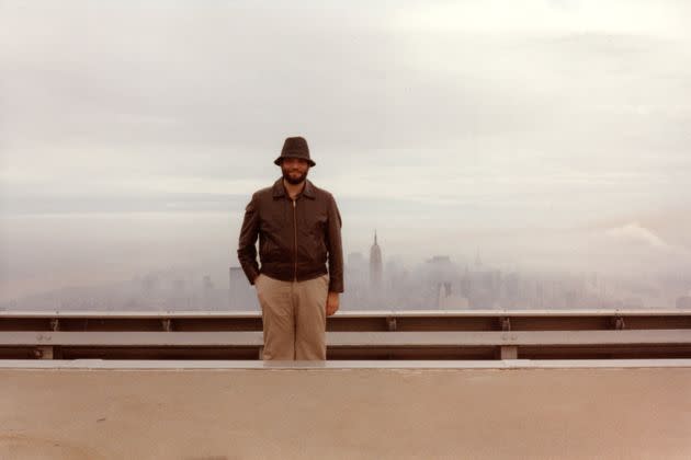 Steven Jacobson proudly standing at his post atop One World Trade Center roof, circa 1981. (Photo: Photo Courtesy of Miriam Jacobson)