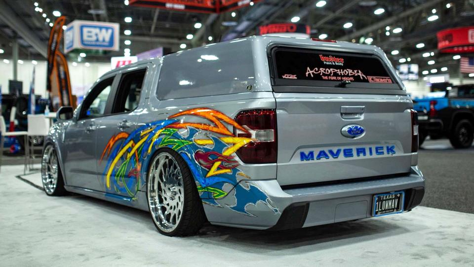 That Slammed and Modded Ford Maverick With the Tribal Tats Is Up for Sale photo