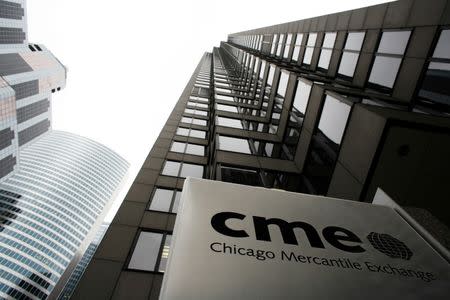 The Chicago Mercantile Exchange is pictured March 17, 2008 REUTERS/John Gress