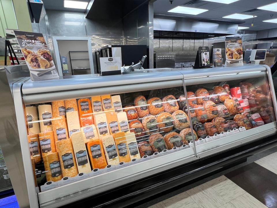 The deli meats case at Johnson's Giant Food was stocked and ready on Aug. 24, 2023, for the deli's reopening on Aug. 25. The deli has been closed since a man allegedly rammed his car into the building on June 5, heavily damaging that area of the store.