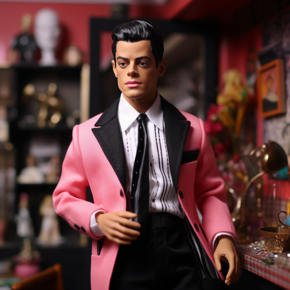 photo of the celebrity in doll-form