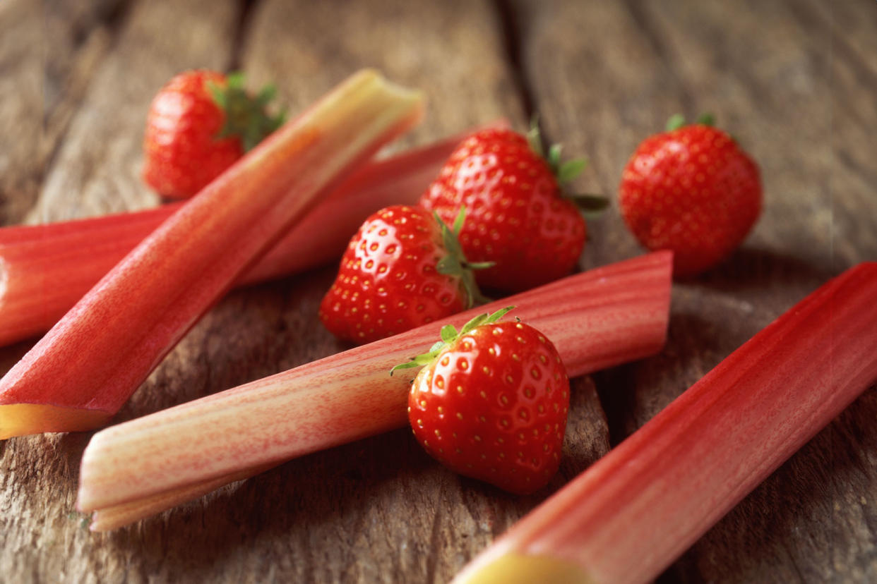 Strawberries and rhubarb Getty Images/Diana Miller