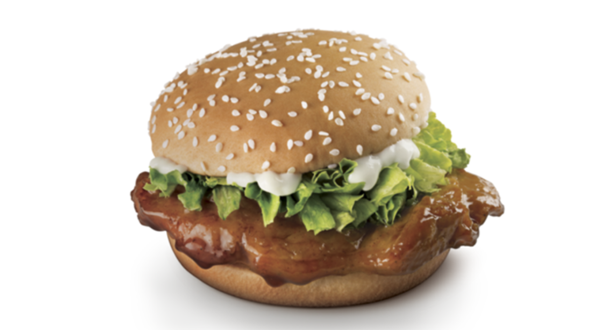 The chicken Samurai burger. (Photo: McDonald’s Singapore)