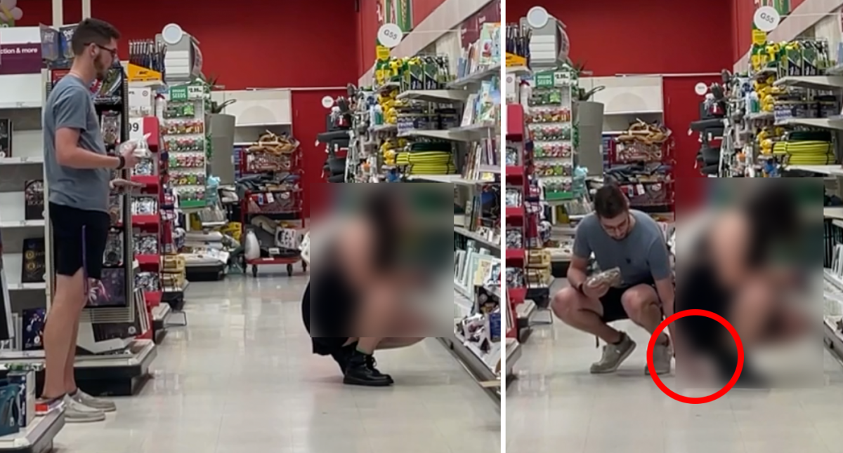 Target shopper caught upskirting woman in US store