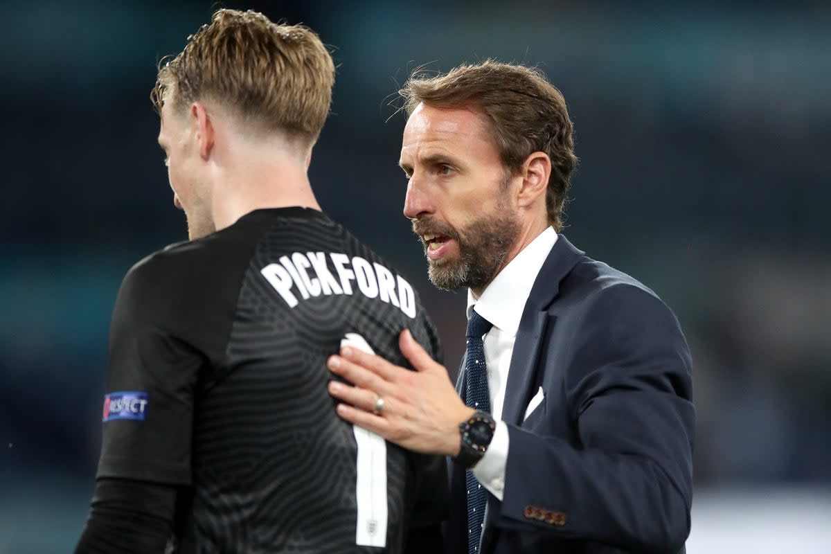 Jordan Pickford says Gareth Southgate is a ‘brilliant’ manager (Nick Potts/PA) (PA Archive)