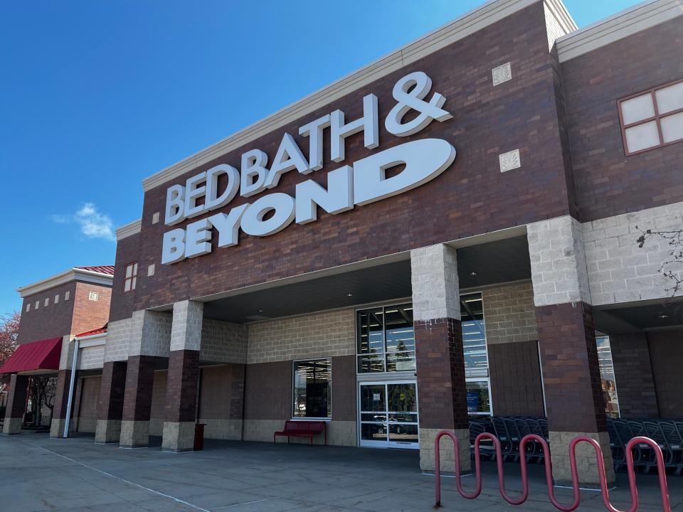 The exterior of a Bed Bath & Beyond store