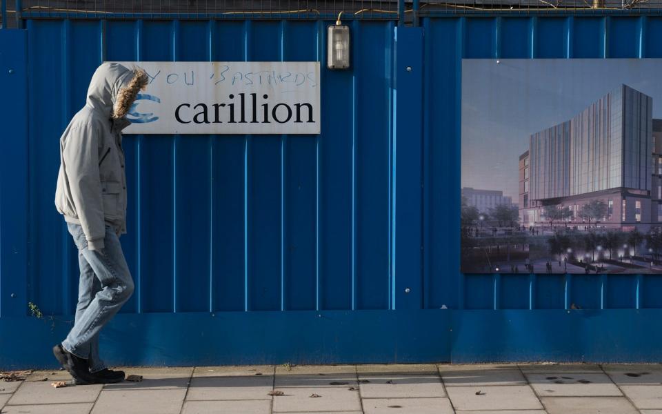 Carillion collapsed earlier this week after failing to secure a financial lifeline from its lenders and Government - Getty Images Europe