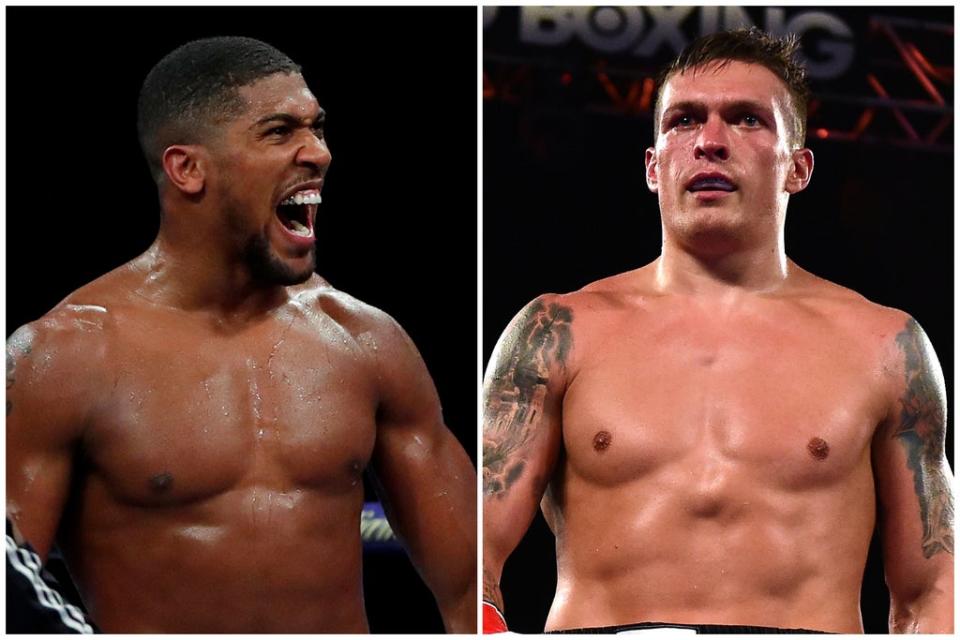 Anthony Joshua faces Oleksandr Usyk at the Tottenham Hotspur Stadium  (Getty Images)