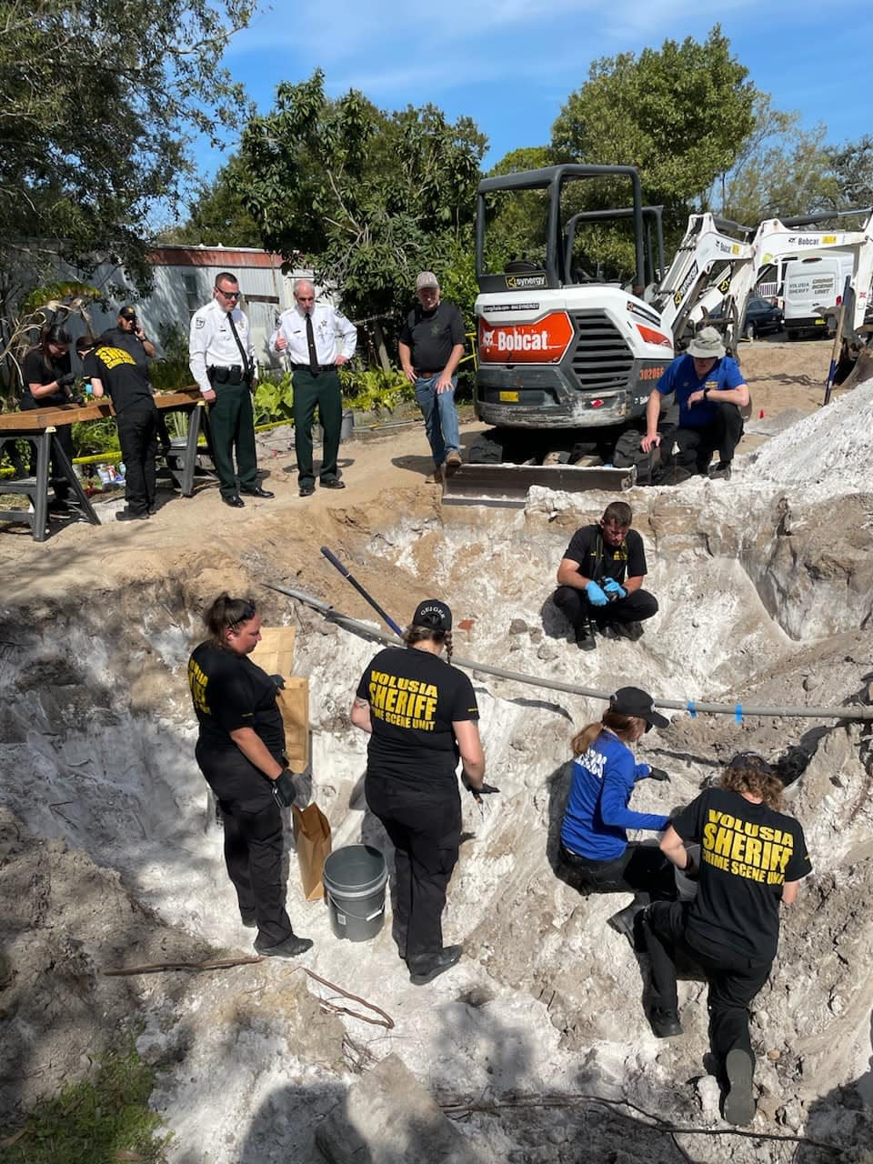 Investigators uncover remains they believe belong to 16-year-old Autumn Lane McClure in Ormond Beach, Feb. 28, 2024.