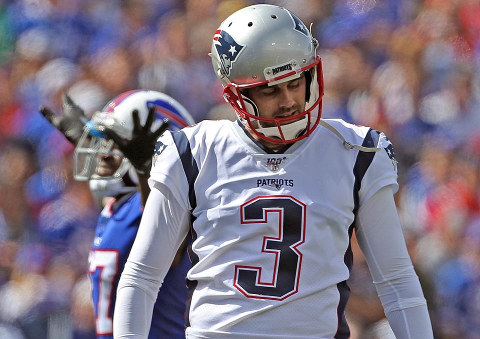 Stephen Gostkowski has struggled with extra points this season. (Getty)