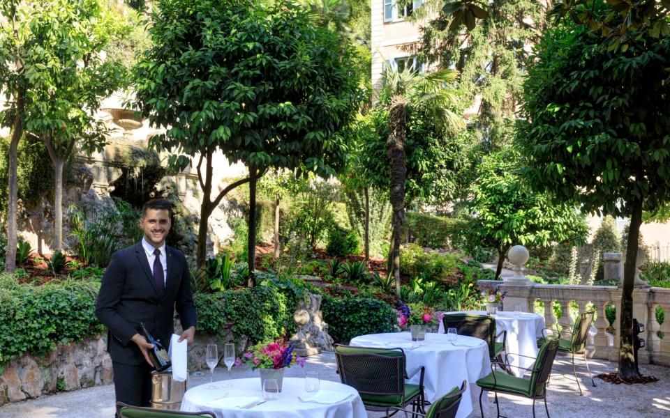 Dining outdoors at Hotel de Russie: the landscape of luxury has changed in recent years