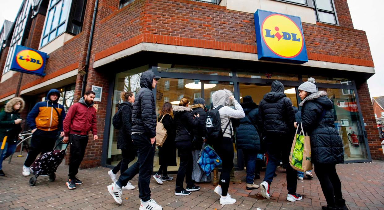 Lidl is to install protective screens at the checkouts of its stores (Getty Images)