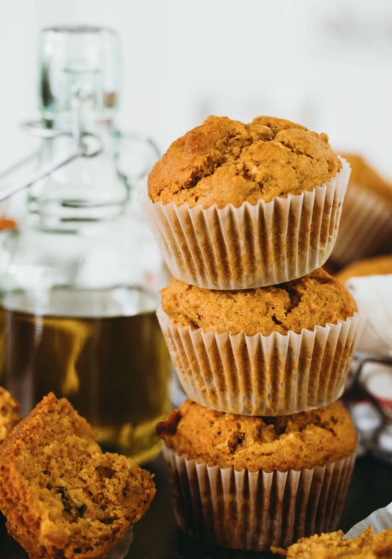 <p>Table For Two</p><p>These pumpkin apple olive oil muffins are the perfect soft and tender muffins for fall! </p><p><strong>Get the recipe: <em><a href="https://www.tablefortwoblog.com/pumpkin-apple-olive-oil-muffins/" rel="nofollow noopener" target="_blank" data-ylk="slk:Pumpkin Apple Olive Oil Muffins;elm:context_link;itc:0;sec:content-canvas" class="link ">Pumpkin Apple Olive Oil Muffins</a></em></strong></p>