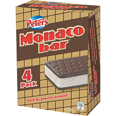 Peters Monaco Bar Ice Cream Sandwich 4 Pack, $6