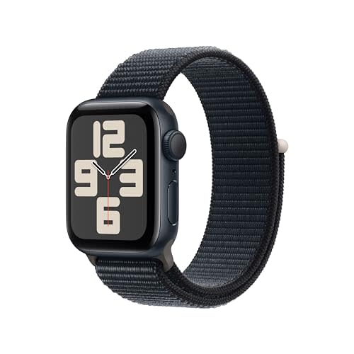 Apple Watch SE (2nd Gen) [GPS 40mm] Smartwatch with Midnight Aluminum Case with Midnight Sport…