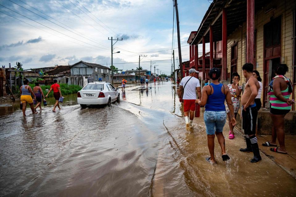 Tropical Storm Idalia in Cuba (AFP via Getty Images)