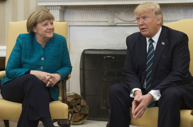 US President Donald Trump and German Chancellor Angela Merkel held talks at the White House in Washington DC, on March 17, 2017