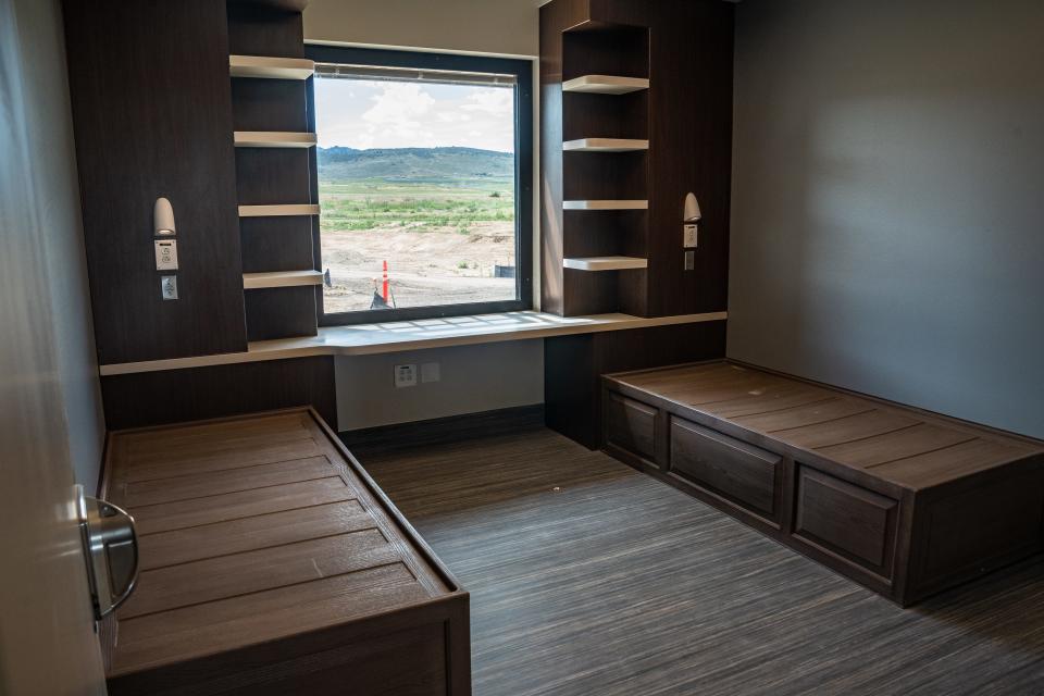 A double bedroom at the new Larimer County Behavioral Health Center on July 17, 2023.