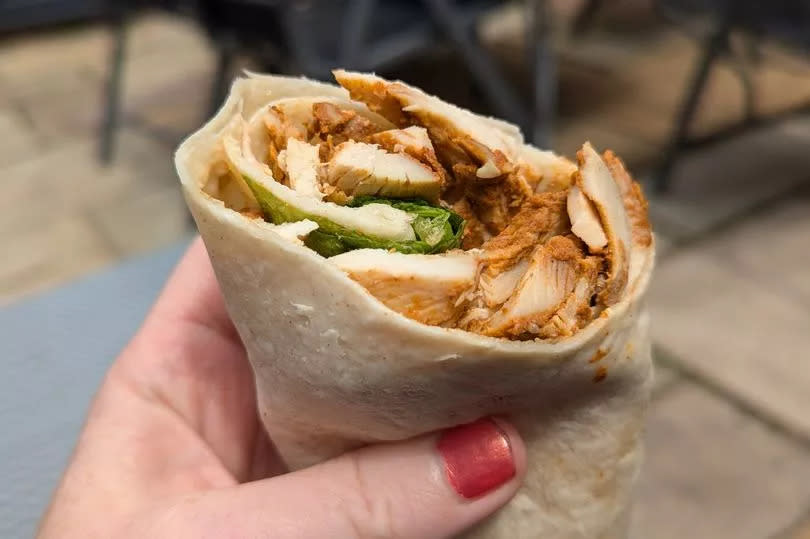 There was plenty of tasty filling on the wrap and sub roll