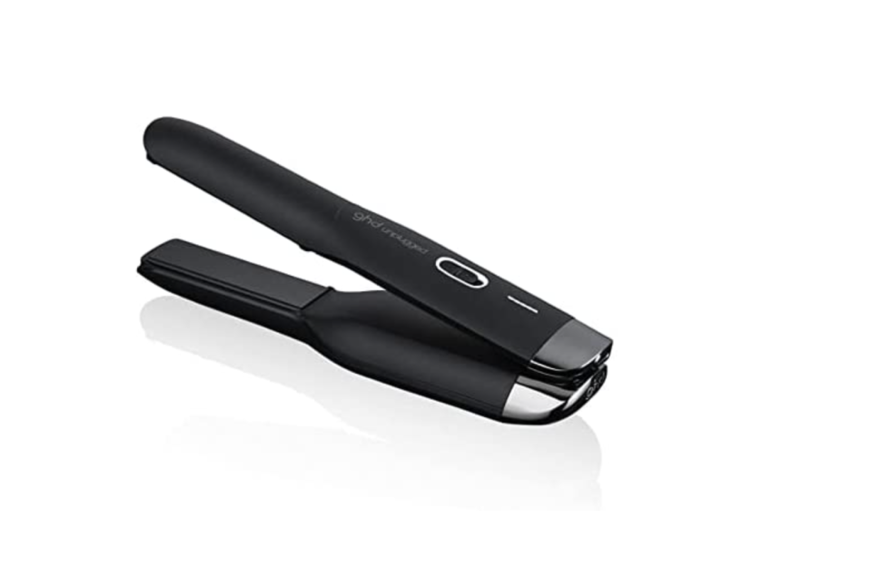 The ghd unplugged cordless styler, hair straightener, Matte Black.