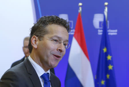 Eurogroup President Jeroen Dijsselbloem arrives at a European Union finance ministers meeting in Brussels, Belgium, January 15, 2016. REUTERS/Yves Herman