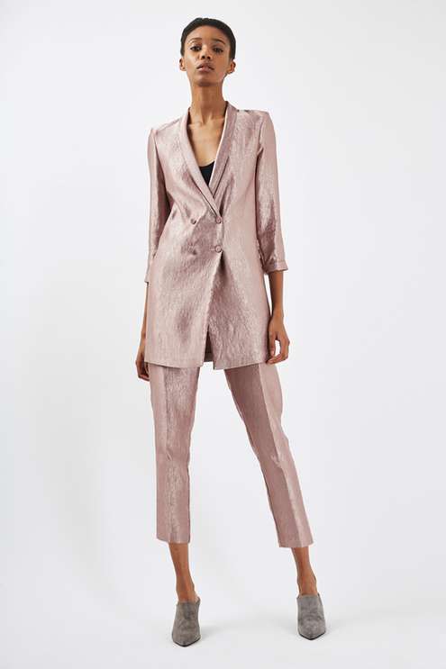 Soft Satin Tailored Suit