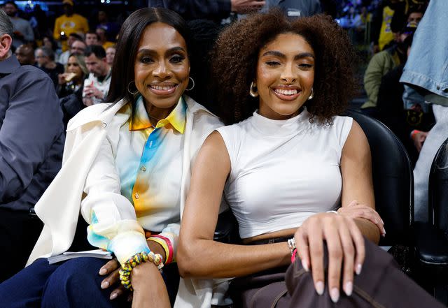 <p> Kevork Djansezian/Getty </p> Sheryl Lee Ralph and daughter Ivy-Victoria Maurice attend the basketball game between Los Angeles Lakers and Milwaukee Bucks at Crypto.com Arena.