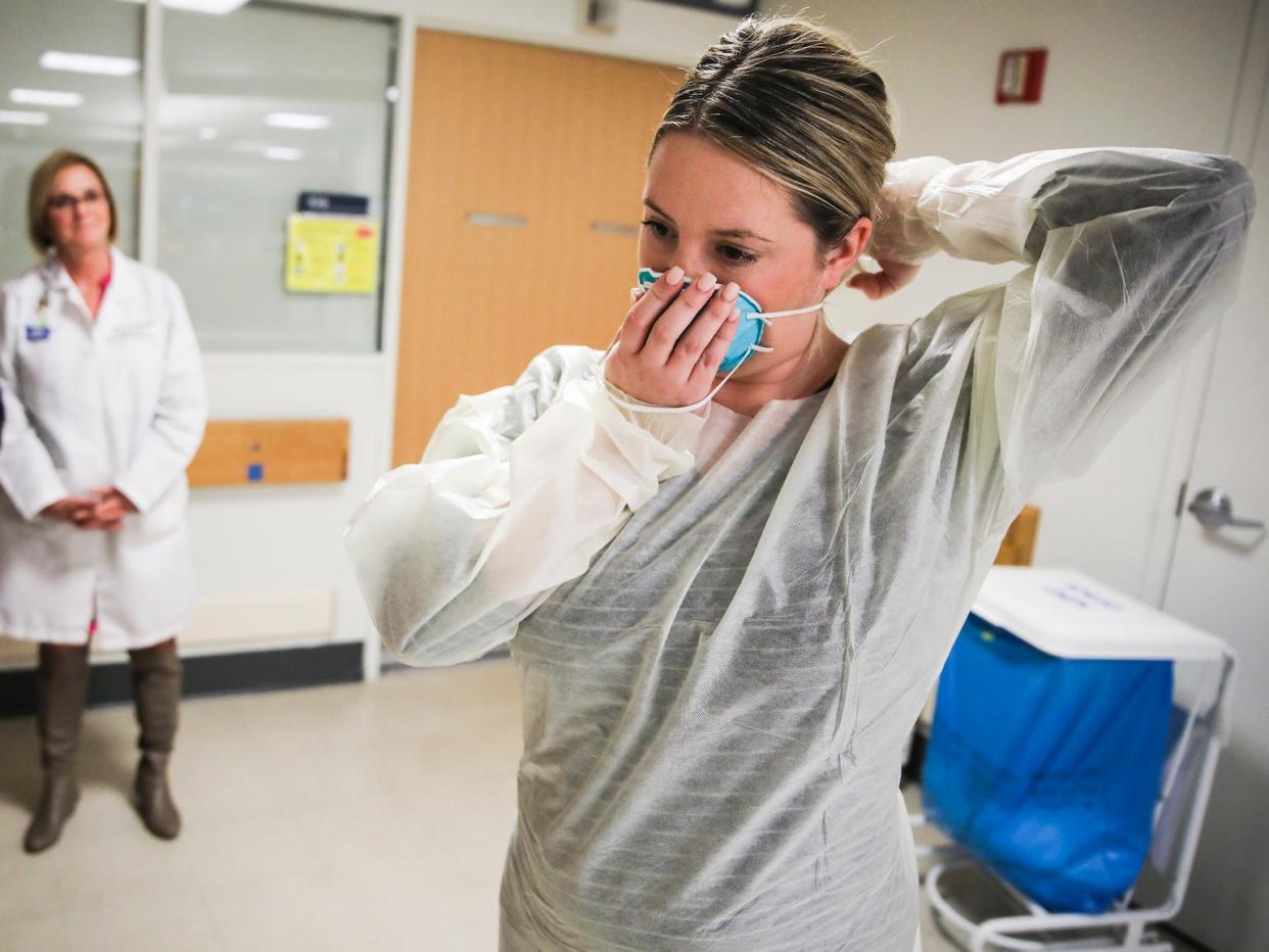 coronavirus hospital doctor healthcare workers masks