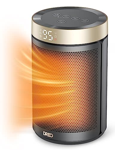 Dreo Space Heater, Portable Electric Heaters for Indoor Use with Thermostat, Digital Display, 1…
