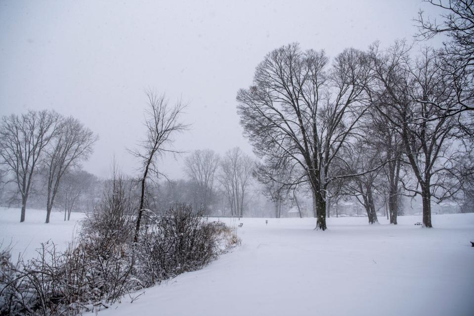 Battle Creek has received the majority of snow it will get during this winter storm, an estimated 2 to 3 inches, but frigid temperatures and winds are expected to continue through Saturday.