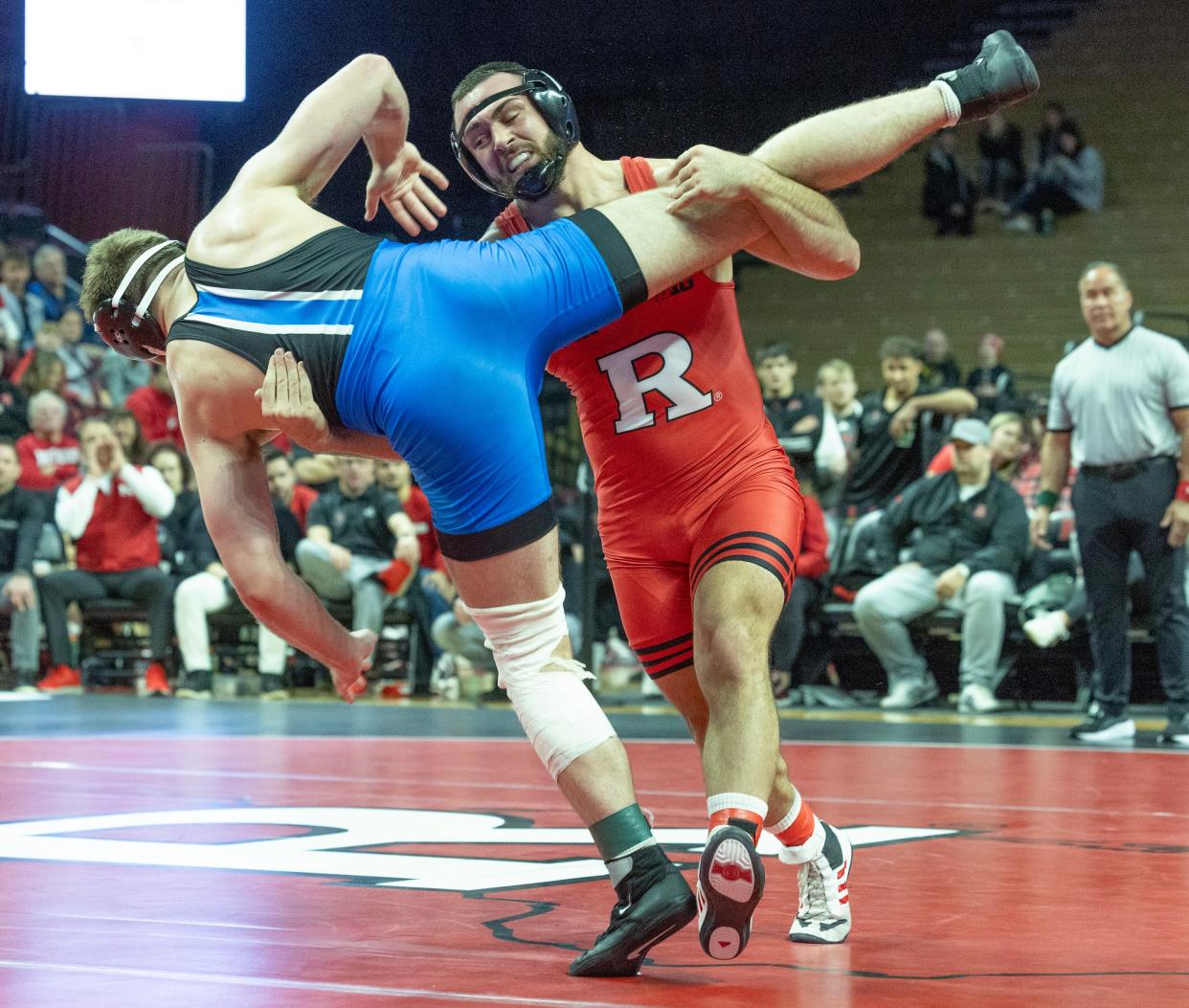 John Poznanski (197) is Rutgers' only remaining unbeaten wrestler