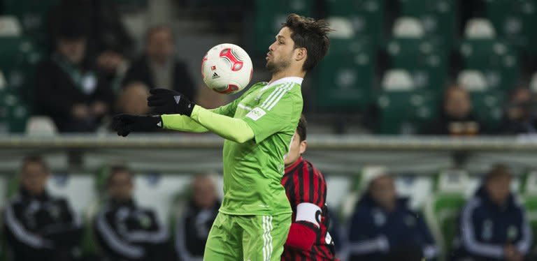 Wolfsburg's Brazilian midfielder Diego controls the ball, on December 15, 2012. Bayern will not under-estimate Wolfsburg, who earned a shock 3-2 win against defending champions Borussia Dortmund in December, especially with Diego bossing the midfield