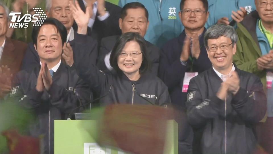 總統蔡英文2020連任成功，還創下選舉史上總統最高得票記錄。（圖／TVBS資料照）