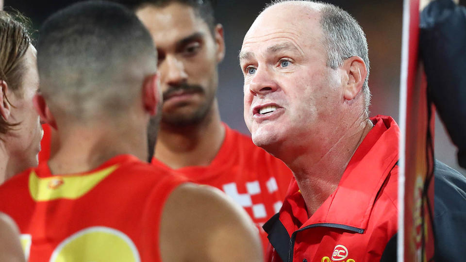 Rodney Eade as Gold Coast coach in2017. (Photo by Chris Hyde/Getty Images)