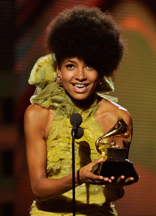 <p>The bassist, cellist, and singer was the first jazz artist to win as Best New Artist. She won on the strength of her third album, ‘Chamber Music Society.’ The win helped her 2012 album, ‘Radio Music Society,’ crack the top 10. <br>(WHO SHE BEAT: Mumford & Sons, Drake, Justin Bieber, Florence + the Machine)</p>