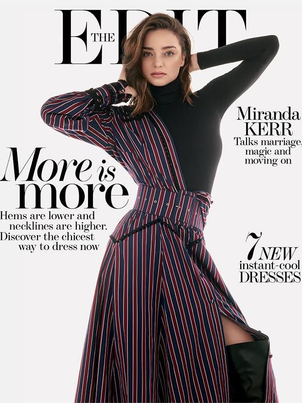 Miranda Kerr has opened up about her split from Orlando Bloom as she graces the cover of The EDIT. Source: Photographed by Raf Stahelin, courtesy of The EDIT, NET-A-PORTER