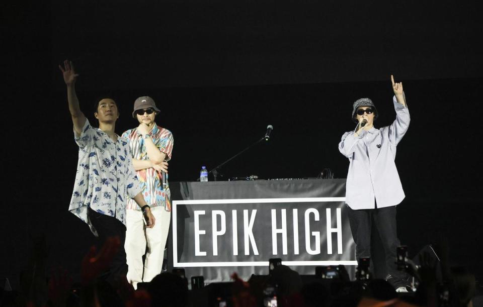 韓國嘻哈團體Epik High日前來台開唱，也選在Zepp New Taipei。（超級圓頂提供）