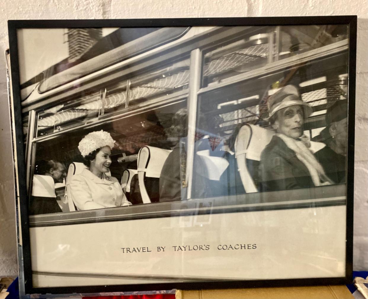 Photo of the Queen travelling on a coach from Georgina Jeyes’ father’s company (Jeyes of Earls Barton/PA)