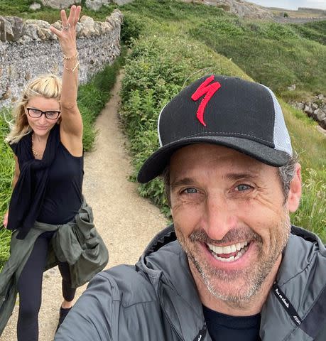 <p>Patrick Dempsey/ Instagram</p> Patrick Dempsey shares a photo of him and wife Jillian in honor of their 24th wedding anniversary.