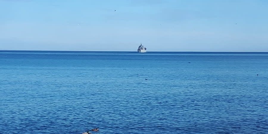 Russian ship leaves Feodosia