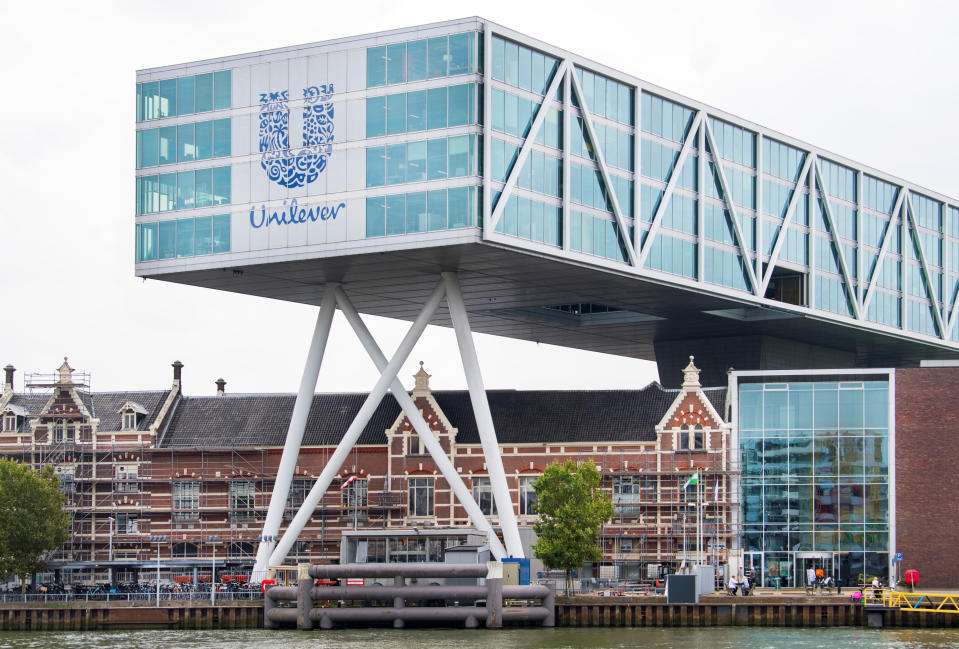 Unilever headquarters in Rotterdam, Netherlands August 21, 2018. REUTERS/Piroschka van de Wouw - RC1ACAB79B00