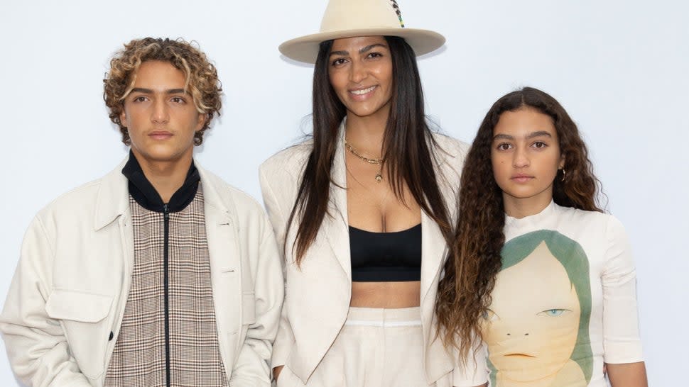 Matthew McConaughey and Camila Alves kids at Paris Fashion Week 