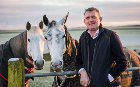 Doddie Weir with horses - Credit: CHRIS WATT