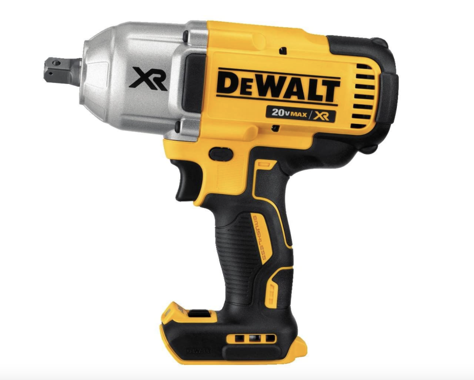 yellow, black, and silver DEWALT 20V MAX XR Cordless Impact Wrench 
