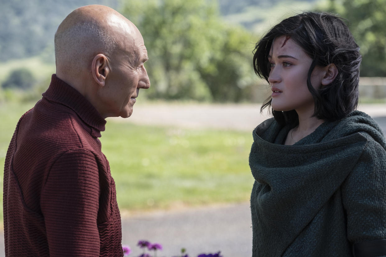 Patrick Stewart and Isa Briones in Star Trek: Picard (Credit: CBS/Amazon Prime)