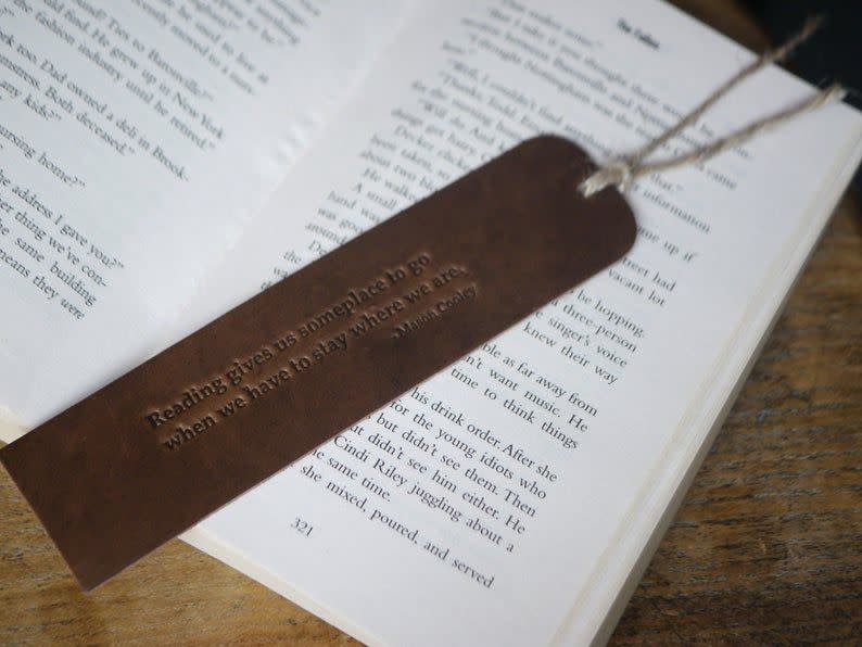 Handmade Leather Bookmark