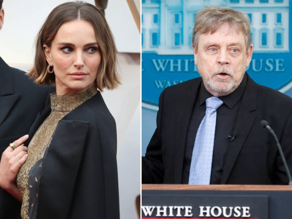 Natalie Portman und Mark Hamill haben auf sehr unterschiedliche Weise den "Star Wars"-Tag gefeiert. (Bild: imago/Xinhua / imago/ABACAPRESS)