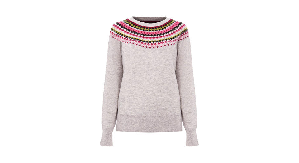 Greta Fairisle Jumper with Cashmere