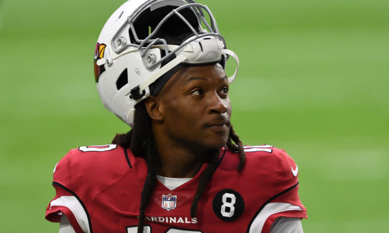 Arizona Cardinals wide receiver DeAndre Hopkins on Sunday night. He began his career as a Houston Texans star before the controversial trade to Arizona.