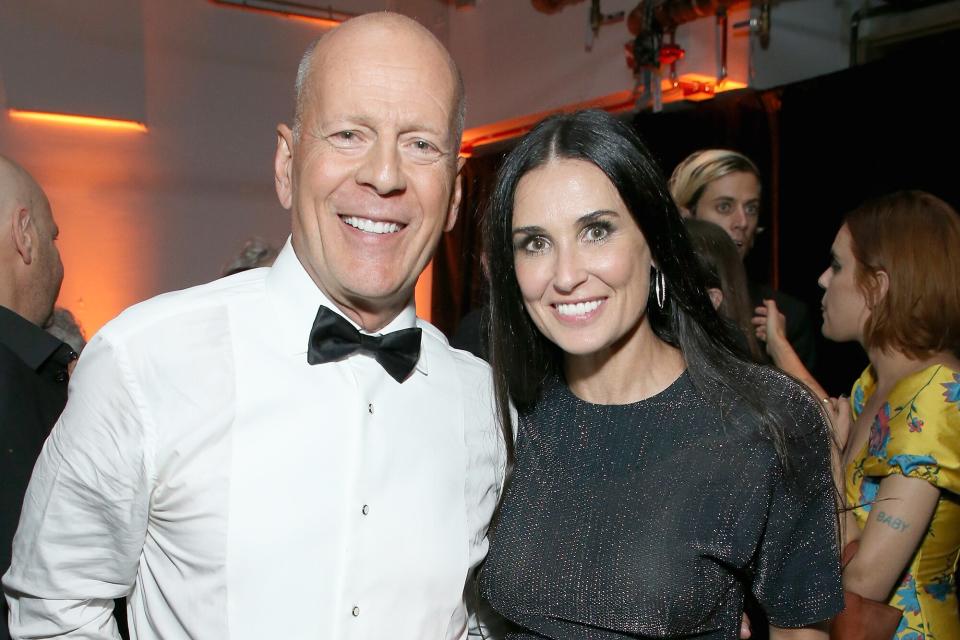 Bruce Willis and Demi Moore attend the after party for the Comedy Central Roast of Bruce Willis at NeueHouse on July 14, 2018 in Los Angeles, California.